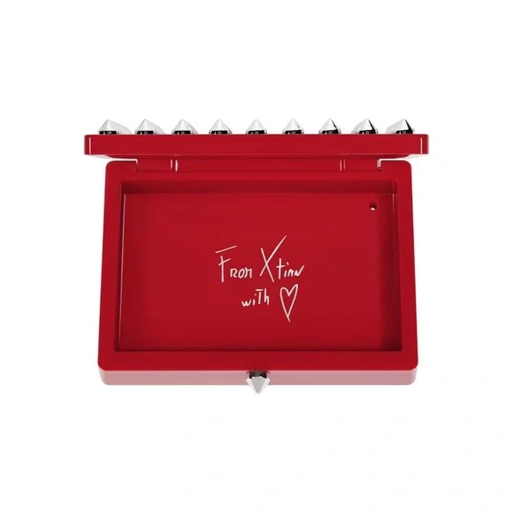 Christian Louboutin Abracadabra La Palette Refillable Studded Card Holder Mirror - Picture 2 of 3